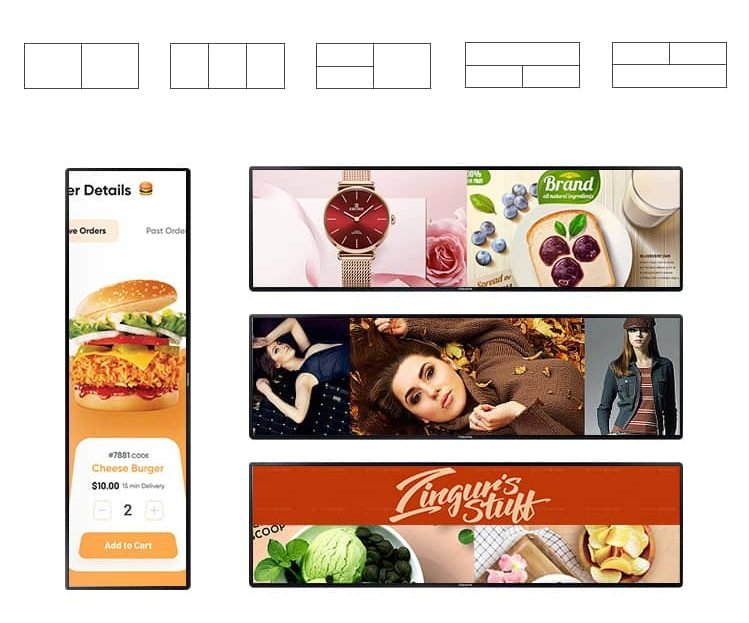 Indoor Stretched Bar Display 15