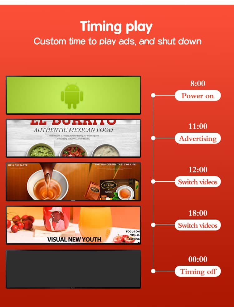 Indoor Stretched Bar Display 17